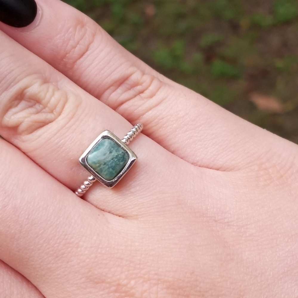 Amazonite bezel ring - Picture 2 of 6